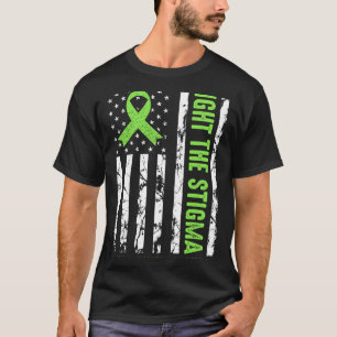 Gesundheitsflagge in den USA Wir tragen grüne psyc T-Shirt