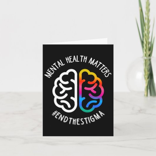 Gesundheitsfragen beenden Stigma Karte (Vorderseite)
