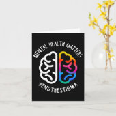 Gesundheitsfragen beenden Stigma Karte (Gelbe Blume)
