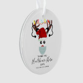 Gesundheitsfürsorge Hero Weihnachten 2020 Rentier  Ornament (Vorderseite)