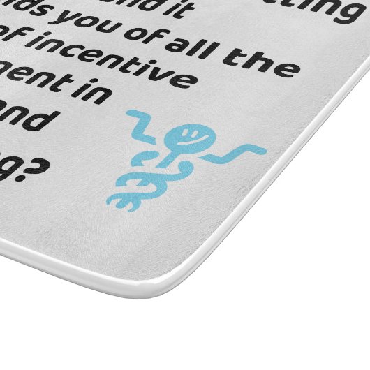 Gesundheitsfürsorge lässt Sie zum Schneiden bringe Schneidebrett (Ecke)