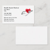 Gesundheitsfürsorge Medizinische Herz-Kreislauf-Ka Visitenkarte (Vorne/Hinten)