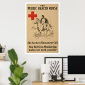 Gesundheitsfürsorge - Sie beantwortet den Appell d Poster (Heimbüro)