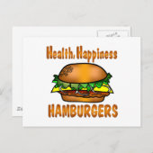 Gesundheitsgefahr Hamburger Postkarte (Vorne/Hinten)