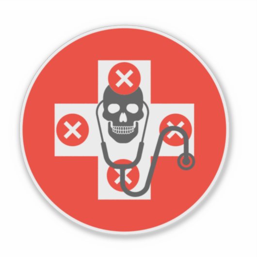 Gesundheitsgefährdung Aufkleber (Vorderseite)