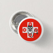 Gesundheitsgefährdung Button (Vorne & Hinten)