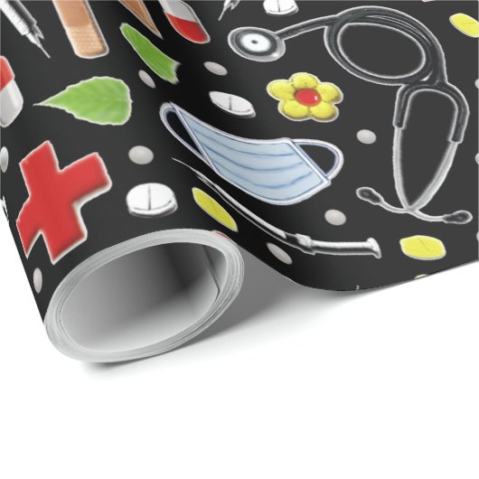 Gesundheitsgeschenk Geschenkpapier (Rolleneckpunkt)