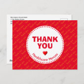 Gesundheitshelden DANKEN IHNEN, DIE SIE individuel Postkarte (Vorne/Hinten)