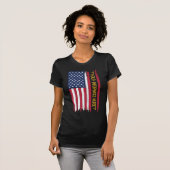 Gesundheitsinformatik Nurse American Flag T-Shirt (Vorne ganz)