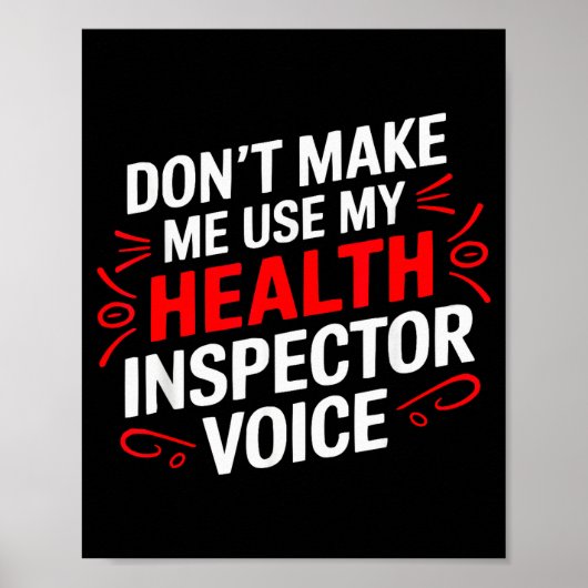 Gesundheitsinspektor Beruf Gesundheitswesen  Poster (Vorne)
