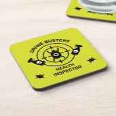 Gesundheitsinspektor Getränkeuntersetzer (Linke Seite)