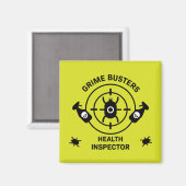 Gesundheitsinspektor Magnet (Vorderseite/Rückseite)
