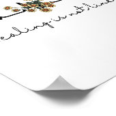 Gesundheitskursheilung ist nicht linear poster (Ecke)