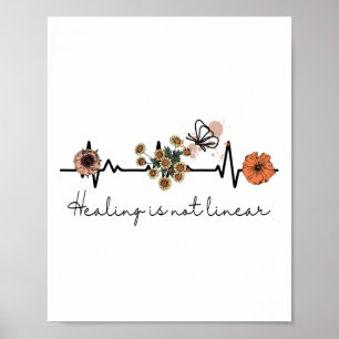 Gesundheitskursheilung ist nicht linear poster