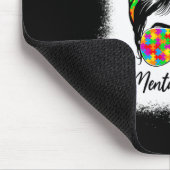 Gesundheitslehre Bun Women Support Autismus Awaren Mousepad (Ecke)