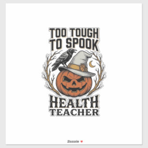 Gesundheitslehrer Halloween-Shirt Vintage graviert Aufkleber