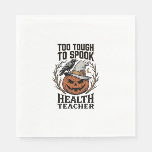 Gesundheitslehrer Halloween-Shirt Vintage graviert Serviette
