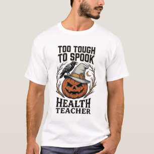Gesundheitslehrer Halloween-Shirt Vintage Gravur P T-Shirt