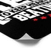 Gesundheitsmonat - Verschleiß rot - Bewusstsein fü Poster (Ecke)