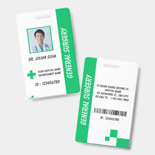 Gesundheitspflege Krankenpfleger Foto-ID-Ausweis Ausweis