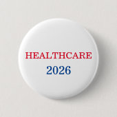 Gesundheitspolitik 2026 Wahlkampagne Button (Vorderseite)