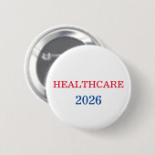 Gesundheitspolitik 2026 Wahlkampagne Button (Vorne & Hinten)