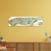 Gesundheitspolizeiliche und topographische Karte v Leinwanddruck (Insitu (Wohnzimmer))