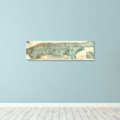 Gesundheitspolizeiliche und topographische Karte v Leinwanddruck (Insitu (Holzboden))