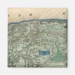 Gesundheitspolizeiliche und topographische Karte v Magnet