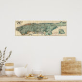 Gesundheitspolizeiliche und topographische Karte v Poster (Küche)