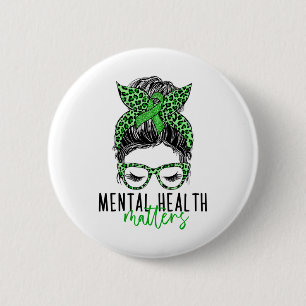 Gesundheitsproblem Bun Woman Neurodiversity Emo Button