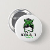 Gesundheitsproblem Bun Woman Neurodiversity Emo Button (Vorne & Hinten)