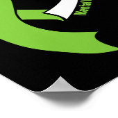 Gesundheitsprobleme Aufklärung Monat Mai Lime Gree Poster (Ecke)