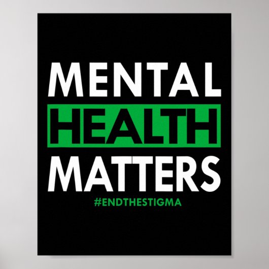 Gesundheitsprobleme beenden das Stigma-Bewusstsein Poster (Vorne)