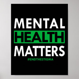 Gesundheitsprobleme beenden das Stigma-Bewusstsein Poster