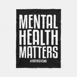 Gesundheitsprobleme beenden das Stigma Mental Heal Fleecedecke