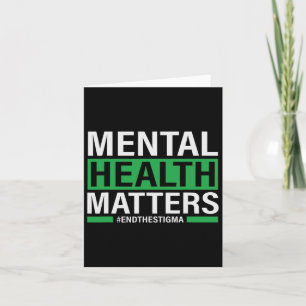 Gesundheitsprobleme beenden das Stigma Mental Heal Karte