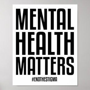 Gesundheitsprobleme beenden das Stigma Mental Heal Poster
