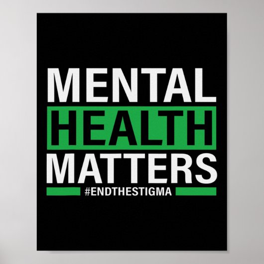 Gesundheitsprobleme beenden das Stigma Mental Heal Poster (Vorne)