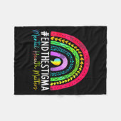 Gesundheitsprobleme beenden das Stigma Rainbow Boh Fleecedecke (Vorderseite (Horizontal))