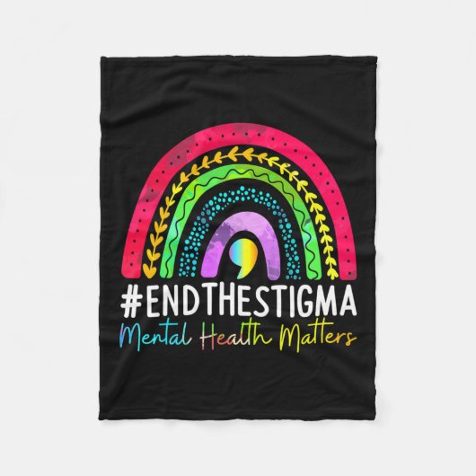 Gesundheitsprobleme beenden das Stigma Rainbow Boh Fleecedecke (Vorderseite)