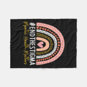 Gesundheitsprobleme beenden das Stigma Rainbow Boh Fleecedecke (Vorderseite (Horizontal))