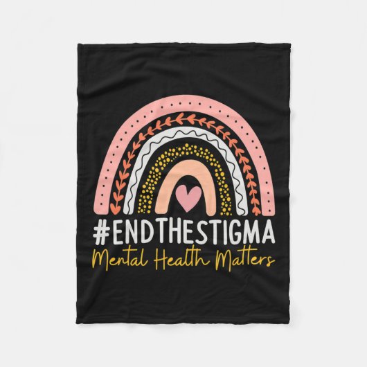 Gesundheitsprobleme beenden das Stigma Rainbow Boh Fleecedecke (Vorderseite)