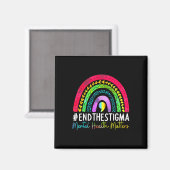 Gesundheitsprobleme beenden das Stigma Rainbow Boh Magnet (Vorderseite/Rückseite)