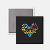 Gesundheitsprobleme Bewusstsein Herz Muttertag Magnet (Vorderseite/Rückseite)