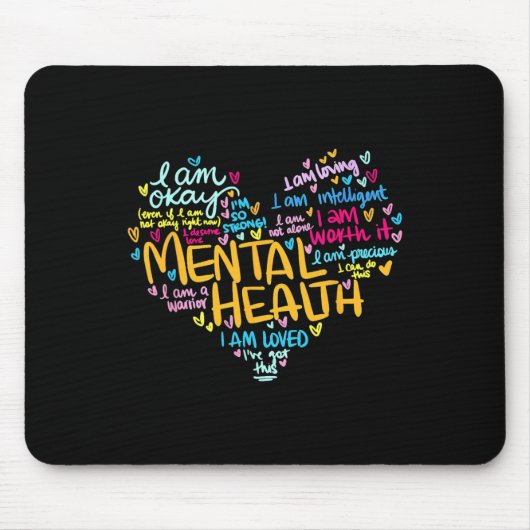 Gesundheitsprobleme Bewusstsein Herz Muttertag Mousepad (Vorne)