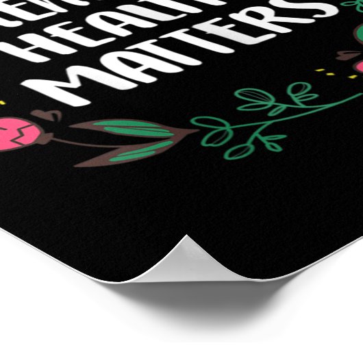 Gesundheitsprobleme Bewusstsein Suizidprävention Poster (Ecke)