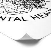 Gesundheitsprobleme Blume des menschlichen Gehirns Poster (Ecke)