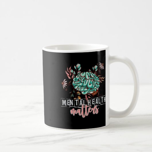 Gesundheitsprobleme Blume Gehirnselbstversorgung A Kaffeetasse (Rechts)