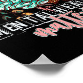 Gesundheitsprobleme Blume Gehirnselbstversorgung A Poster (Ecke)